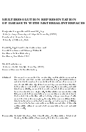 Cover page: Multiresolution Representation of Datasets with Material Interfaces