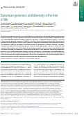 Cover page: Darwinian genomics and diversity in the tree of life