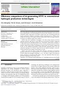 Cover page: Efficiency comparison of tri-generating HTFC to conventional hydrogen production technologies