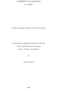 Cover page: Machine Learning Methods of Protest Detection