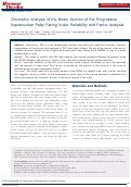 Cover page: Clinimetric Analysis of the Motor Section of the Progressive Supranuclear Palsy Rating Scale: Reliability and Factor Analysis