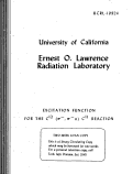 Cover page: EXCITATION FUNCTION FOR THE C12(n-, n- n)C11 REACTION