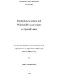 Cover page: Digital Linearization and Wideband Measurements in Optical Links