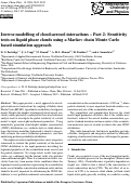 Cover page: Inverse modelling of cloud-aerosol interactions - Part 2: Sensitivity tests on liquid phase clouds using a Markov chain Monte Carlo based simulation approach