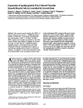 Cover page: Expression of apolipoprotein E by cultured vascular smooth muscle cells is controlled by growth state.