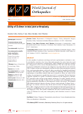 Cover page: Utility of D-dimer in total joint arthroplasty.