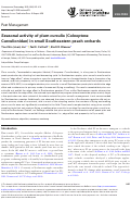 Cover page: Seasonal activity of plum curculio (Coleoptera: Curculionidae) in small Southeastern peach orchards.