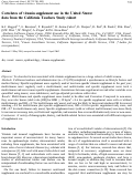 Cover page: Correlates of vitamin supplement use in the United States: data from the California Teachers Study cohort