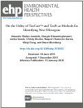 Cover page: On the Utility of ToxCast™ and ToxPi as Methods for Identifying New Obesogens