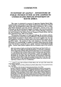 Cover page: In Support of Azania: Divestiture of Public Pension Funds as One Answer to United States Private Investment in South Africa