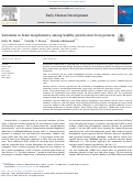 Cover page: Variations in brain morphometry among healthy preschoolers born preterm