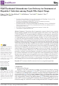 Cover page: Staff-Facilitated Telemedicine Care Delivery for Treatment of Hepatitis C Infection among People Who Inject Drugs.