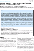 Cover page: CNNcon: Improved Protein Contact Maps Prediction Using Cascaded Neural Networks