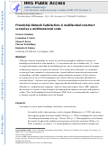 Cover page: Friendship Network Satisfaction: A multifaceted construct scored as a unidimensional scale.