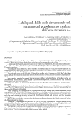 Cover page: I chilopodi delle isole circumsarde nel contesto del popolamento insulare dell' area tirrenica s.l.