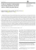 Cover page: Leukocyte numbers and intestinal mucosal morphometrics in horses with no clinical intestinal disease