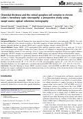 Cover page: Choroidal thickness and the retinal ganglion cell complex in chronic Lebers hereditary optic neuropathy: a prospective study using swept-source optical coherence tomography.