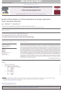 Cover page: Quality of life in children: A critical examination of concepts, approaches, issues, and future directions