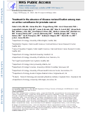 Cover page: Treatment in the absence of disease reclassification among men on active surveillance for prostate cancer