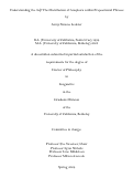 Cover page: Understanding the <em>Self</em>: The Distribution of Anaphora within Prepositional Phrases