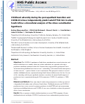 Cover page: Childhood adversity during the post-apartheid transition and COVID-19 stress independently predict adult PTSD risk in urban South Africa: A biocultural analysis of the stress sensitization hypothesis.