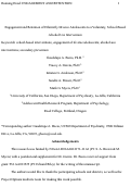 Cover page: Engagement and Retention of Ethnically Diverse Adolescents to a Voluntary, School-Based Alcohol Use Intervention