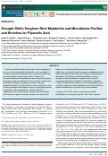 Cover page: Drought Shifts Sorghum Root Metabolite and Microbiome Profiles and Enriches for Pipecolic Acid