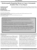 Cover page: Hydroxyapatite Deposition Disease as Cause of Atraumatic&nbsp;Shoulder Pain: A Case Report