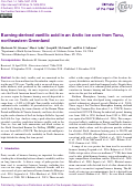 Cover page: Burning-derived vanillic acid in an Arctic ice core from Tunu, northeastern Greenland