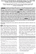 Cover page: Association of Morbid Obesity and Weight Change Over Time With Cardiovascular Survival in Hemodialysis Population