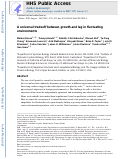 Cover page: A universal trade-off between growth and lag in fluctuating environments