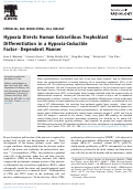 Cover page: Hypoxia Directs Human Extravillous Trophoblast Differentiation in a Hypoxia-Inducible Factor–Dependent Manner