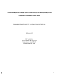 Cover page: The relationship between fatigue prior to chemotherapy and subsequent depressive symptoms in women with breast cancer.