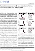 Cover page: Recent decreases in fossil-fuel emissions of ethane and methane derived from firn air