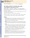 Cover page: Angiotensin-converting enzyme inhibitors predict acute kidney injury during chemoradiation for head and neck cancer