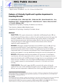 Cover page: PATTERNS OF CLINICALLY SIGNIFICANT COGNITIVE IMPAIRMENT IN HOARDING DISORDER.