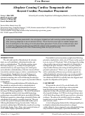 Cover page: Alteplase Causing Cardiac Tamponade in the Setting of Recent Cardiac Pacemaker Placement