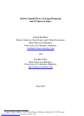 Cover page: Global Capital Flows, Foreign Financing and US Interest Rates