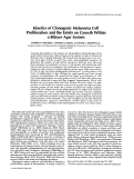 Cover page: Kinetics of clonogenic melanoma cell proliferation and the limits on growth within a bilayer agar system.