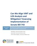 Cover page: Can We Align VMT and LOS Analysis and Mitigation? Assessing Implementation of Senate Bill 743