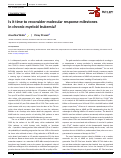 Cover page: Is it time to reconsider molecular response milestones in chronic myeloid leukemia?