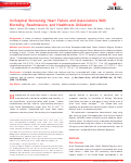 Cover page: In‐Hospital Worsening Heart Failure and Associations With Mortality, Readmission, and Healthcare Utilization