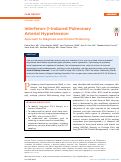 Cover page: Interferon-β–Induced Pulmonary Arterial Hypertension Approach to Diagnosis and Clinical Monitoring