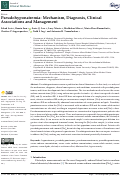 Cover page: Pseudohyponatremia: Mechanism, Diagnosis, Clinical Associations and Management.