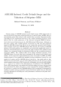 Cover page: ABX.HE Indexed Credit Default Swaps and the Valuation of Subprime MBS