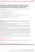 Cover page: Tildrakizumab efficacy and impact on quality of life up to 52 weeks in patients with moderate‐to‐severe psoriasis: a pooled analysis of two randomized controlled trials