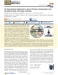 Cover page: An Experimental Approach to Assess Fluorine Incorporation into Disordered Rock Salt Oxide Cathodes.