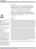 Cover page: Evaluating the relationship between binge drinking rates and a replicable measure of U.S. state alcohol policy environments