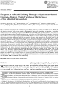 Cover page: Exogenous miR-29B Delivery Through a Hyaluronan-Based Injectable System Yields Functional Maintenance of the Infarcted Myocardium