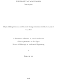 Cover page: Physical Interpretations and Electrode Design Guidelines for Electrochemical Capacitors